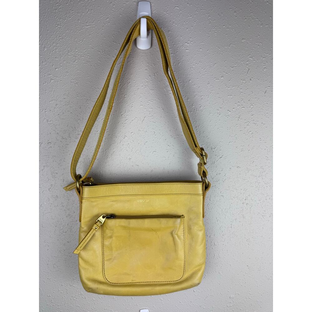 Yellow Fossil Crossbody